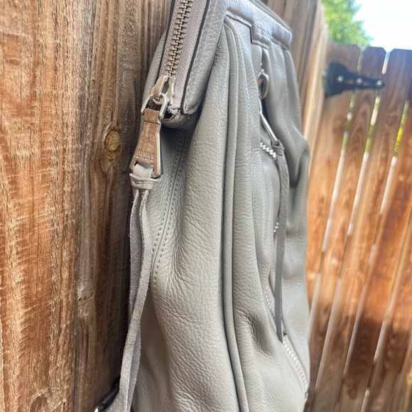 Aimee Kestenberg grey leather backpack main image 6